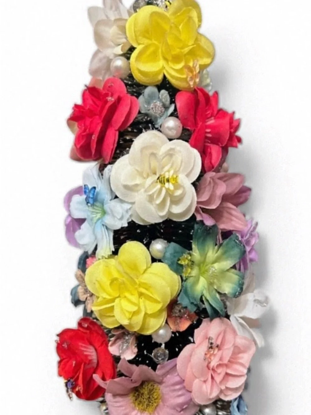 Multicolor Floral Decorative Tree 10 inch. - Home Accents
